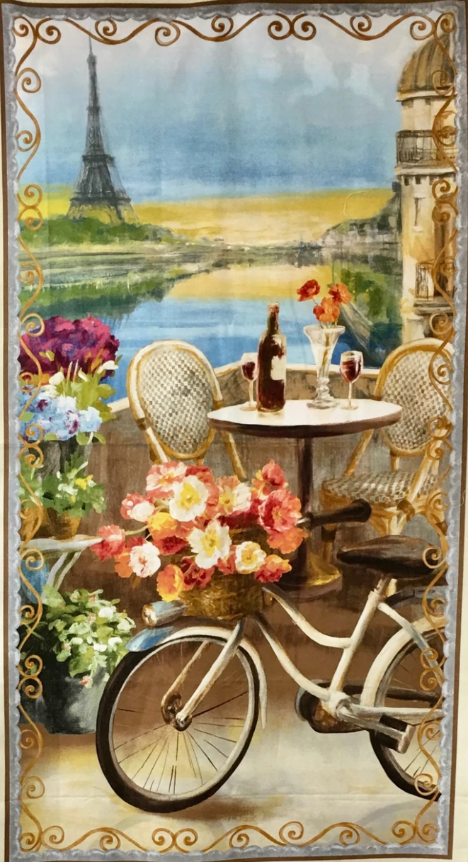 Le Cafe Panel, Quilt Panels, Paris France Quilt Ideas 24