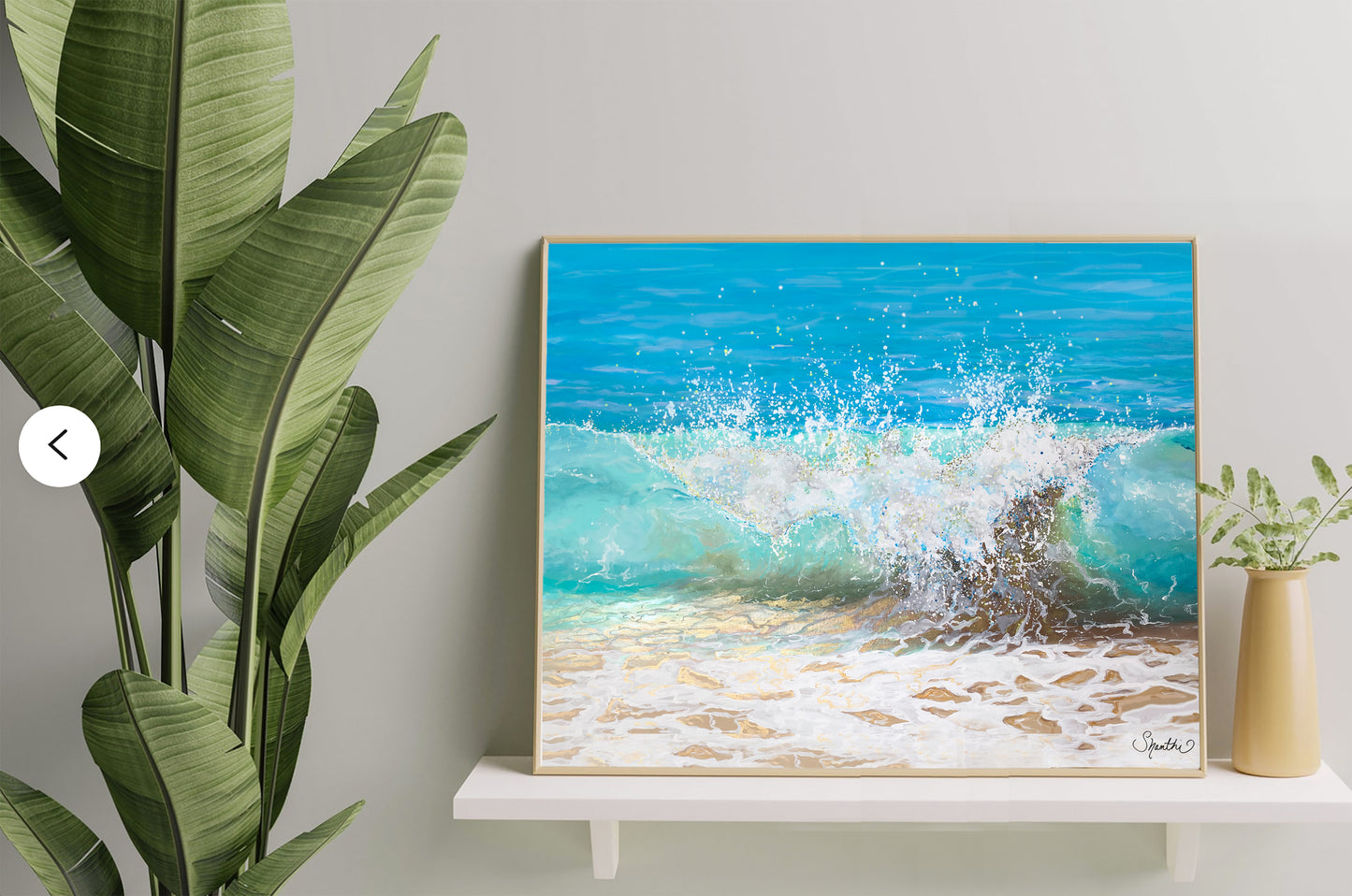 Coastal Art Prints, Wave Art - 'Tropical Splash'