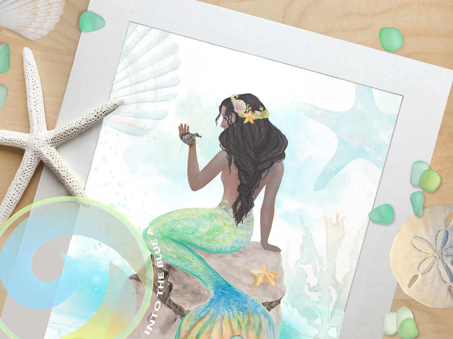 Exotic Mermaid Art Prints, Mermaid Decor - 'Mermaid Song'