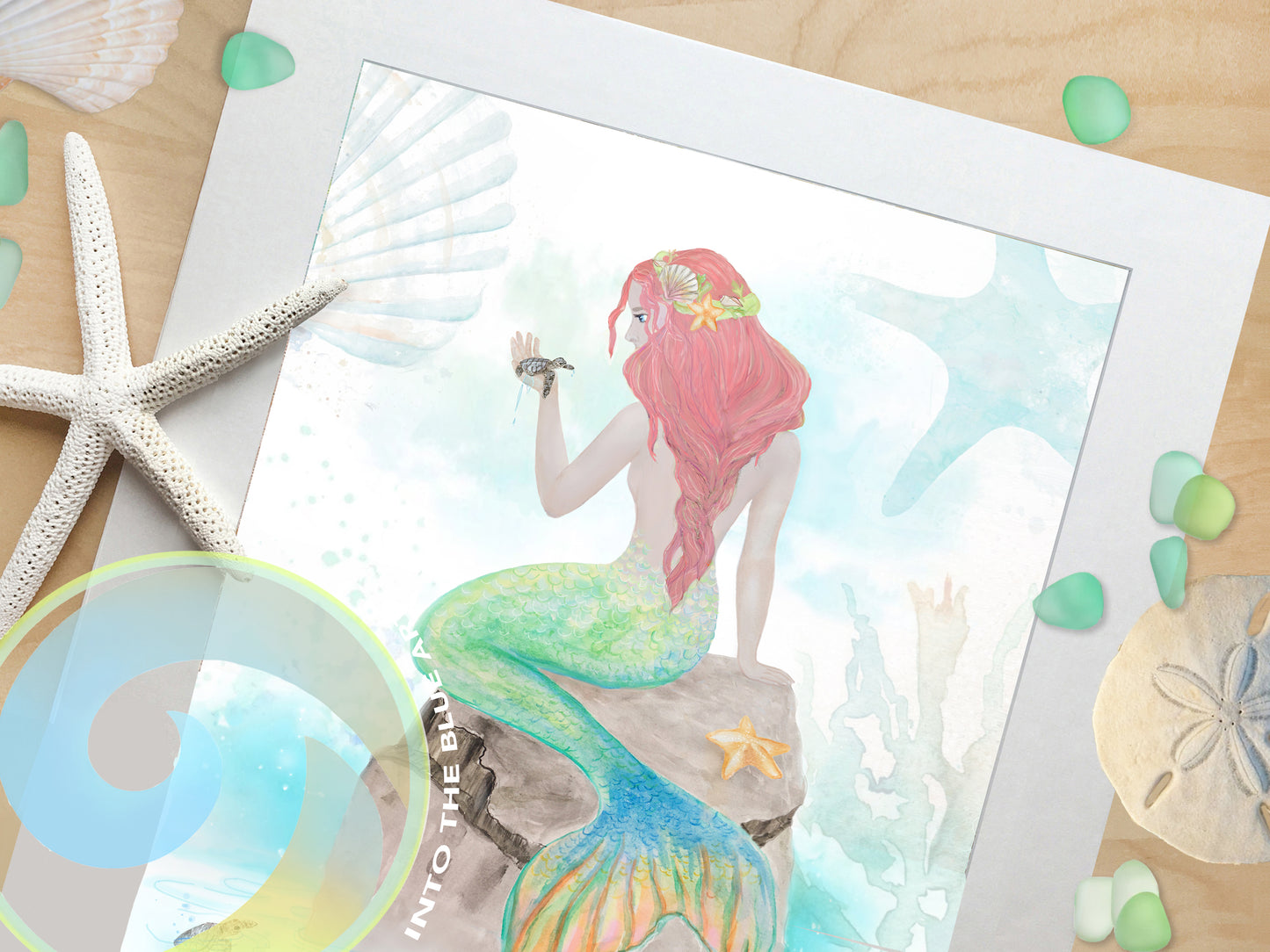 Mermaid Art Prints, Mermaid Decor - 'Mermaid Song'
