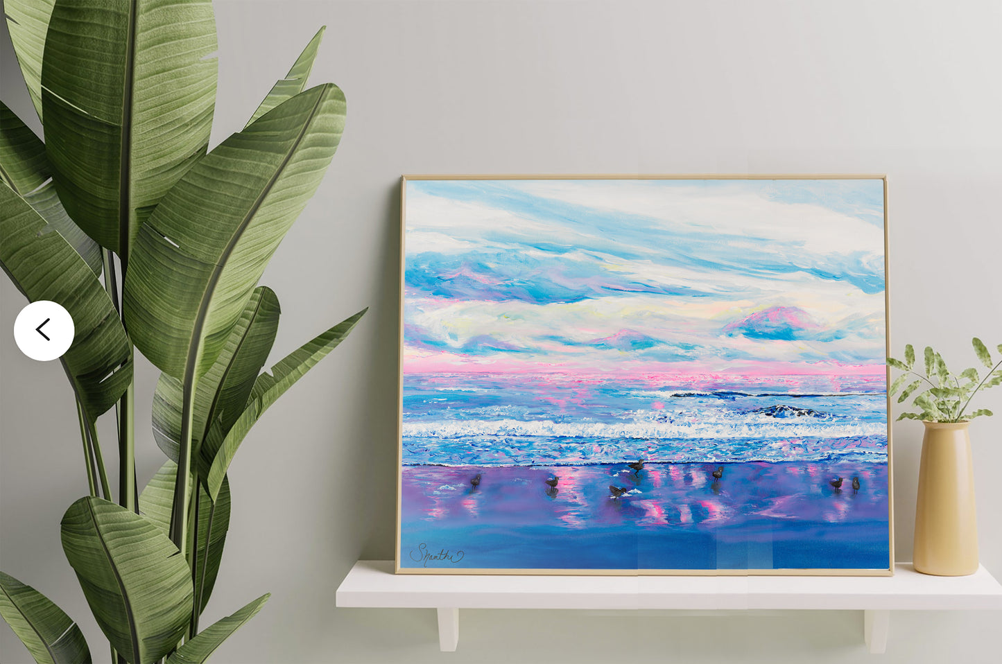 Sunrise Art Print, Ocean Art - 'Sandpiper Ballet'